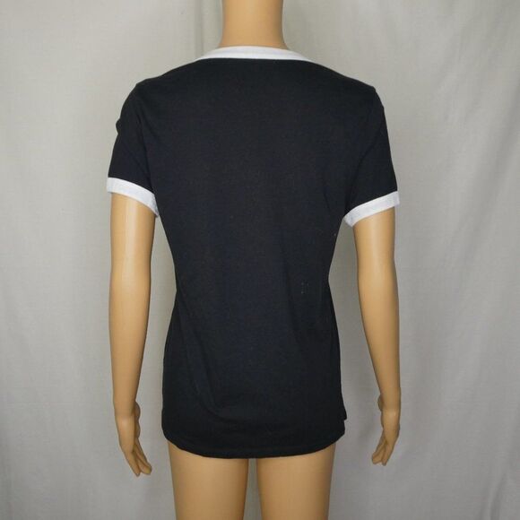 FRIENDS Ringer Tee T Shirt Ross Chandler Phoebe Lg - Picture 8 of 9